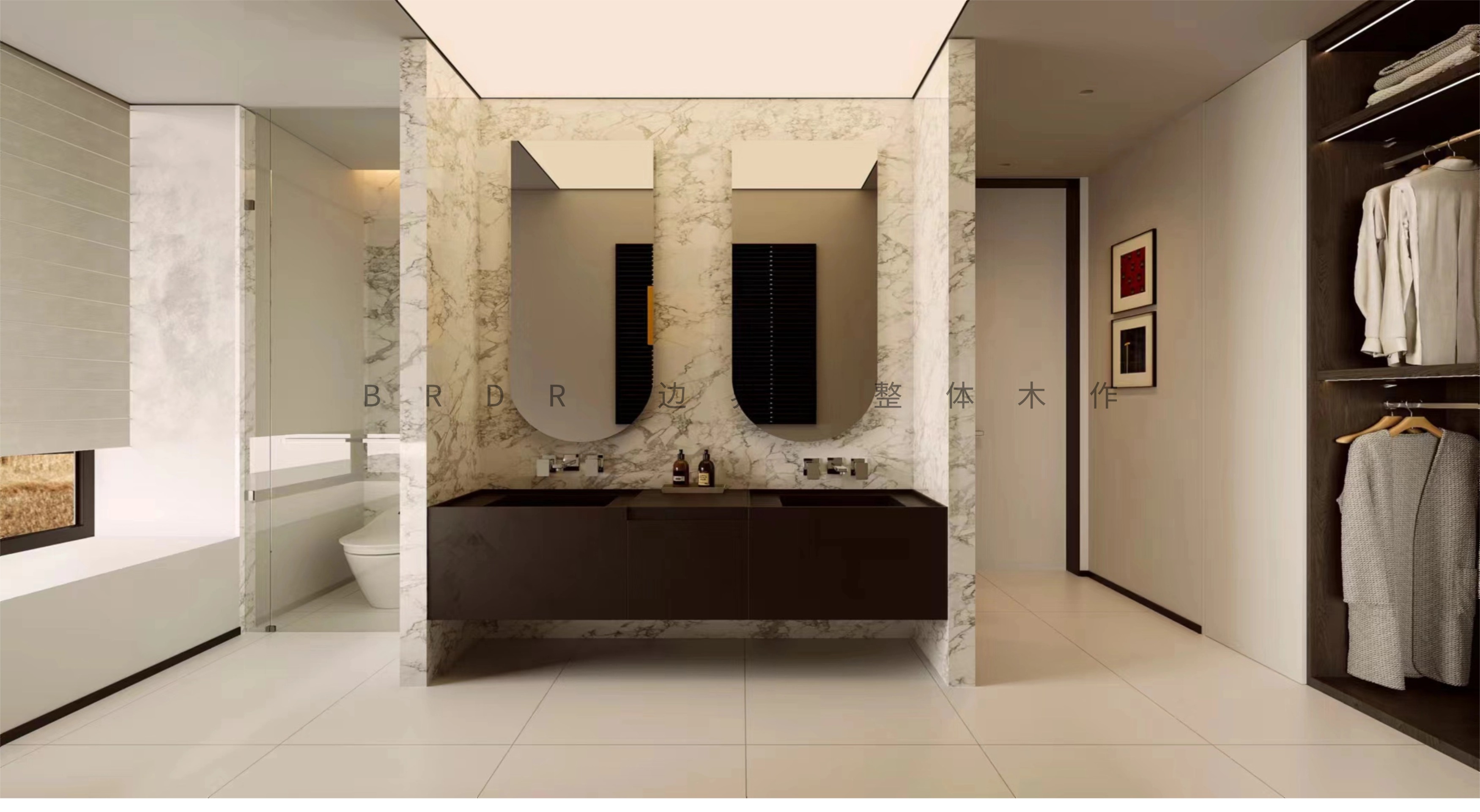 北欧轻奢卫浴空间